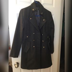Dark Gray Long Pea Coat
