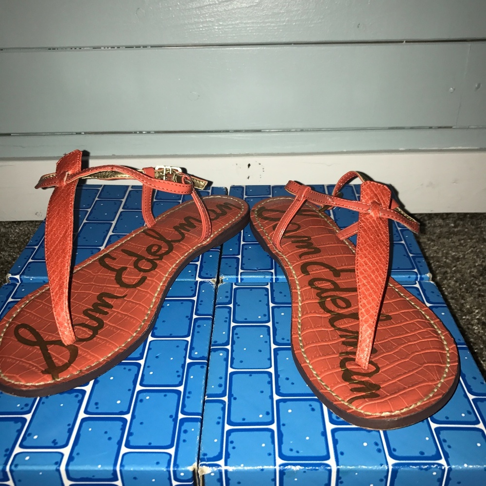 Sam Edelman coral sandals