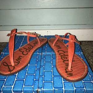 Sam Edelman coral sandals
