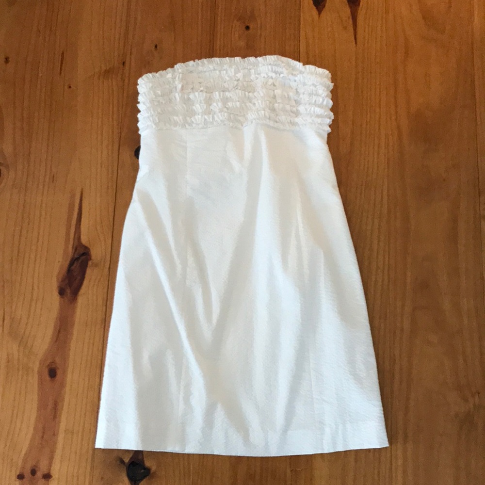 Lilly Pulitzer Franco Strapless White Dress
