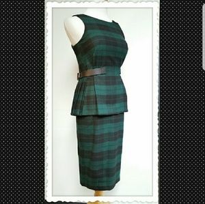 ASOS Plaid Pleated Dress
