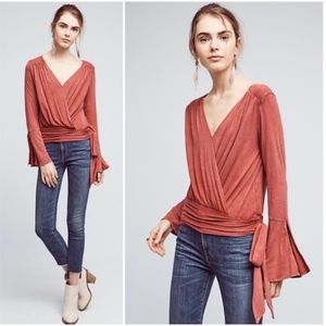 Anthropologie Sirpo Wrapped Pullover by Deletta