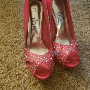 Pink heels