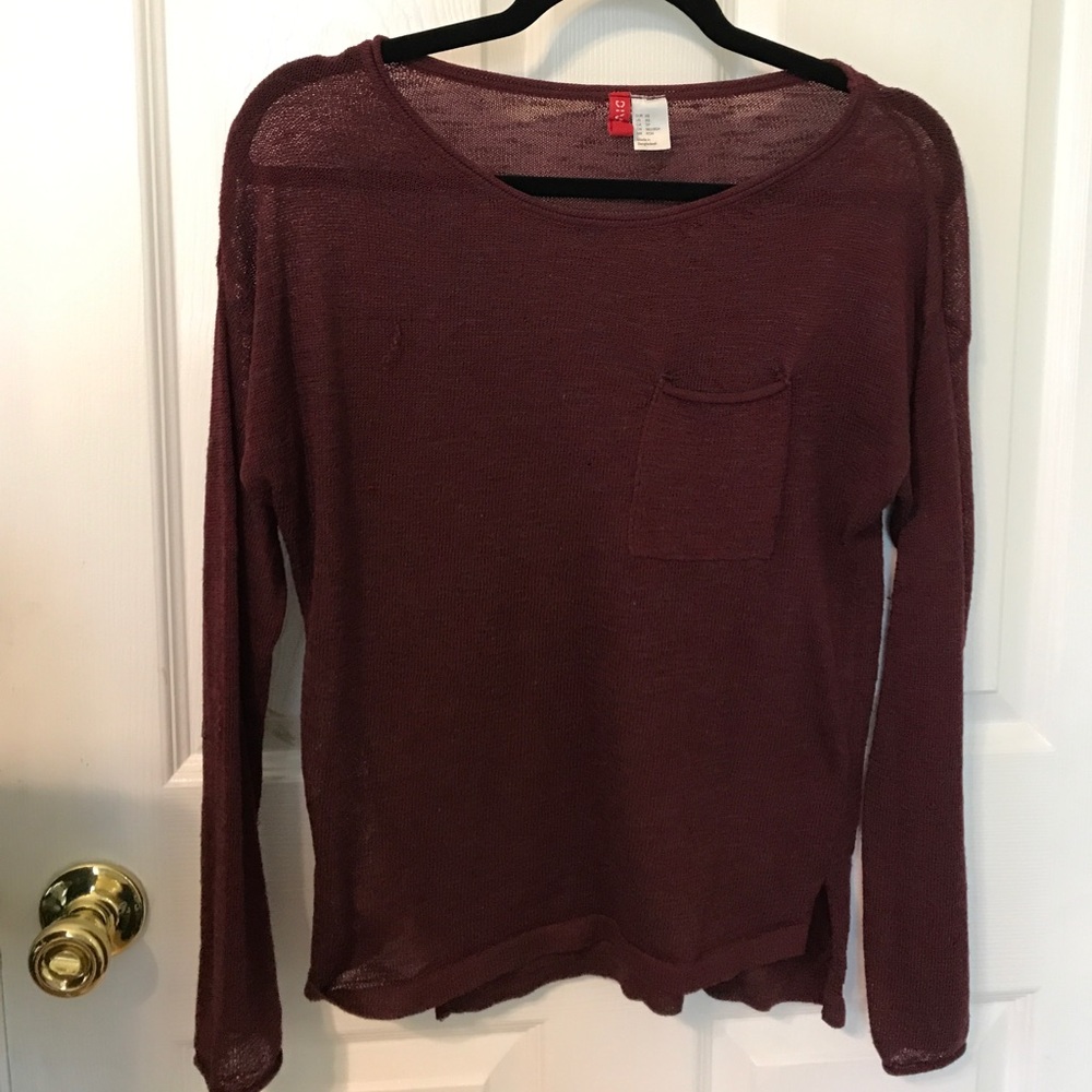Women's DIVIDED H&M Maroon Light Sweater