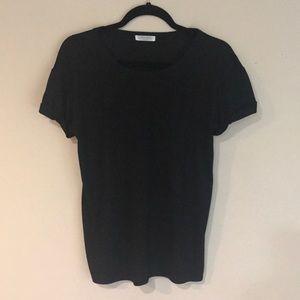 Plain lightweight black tee