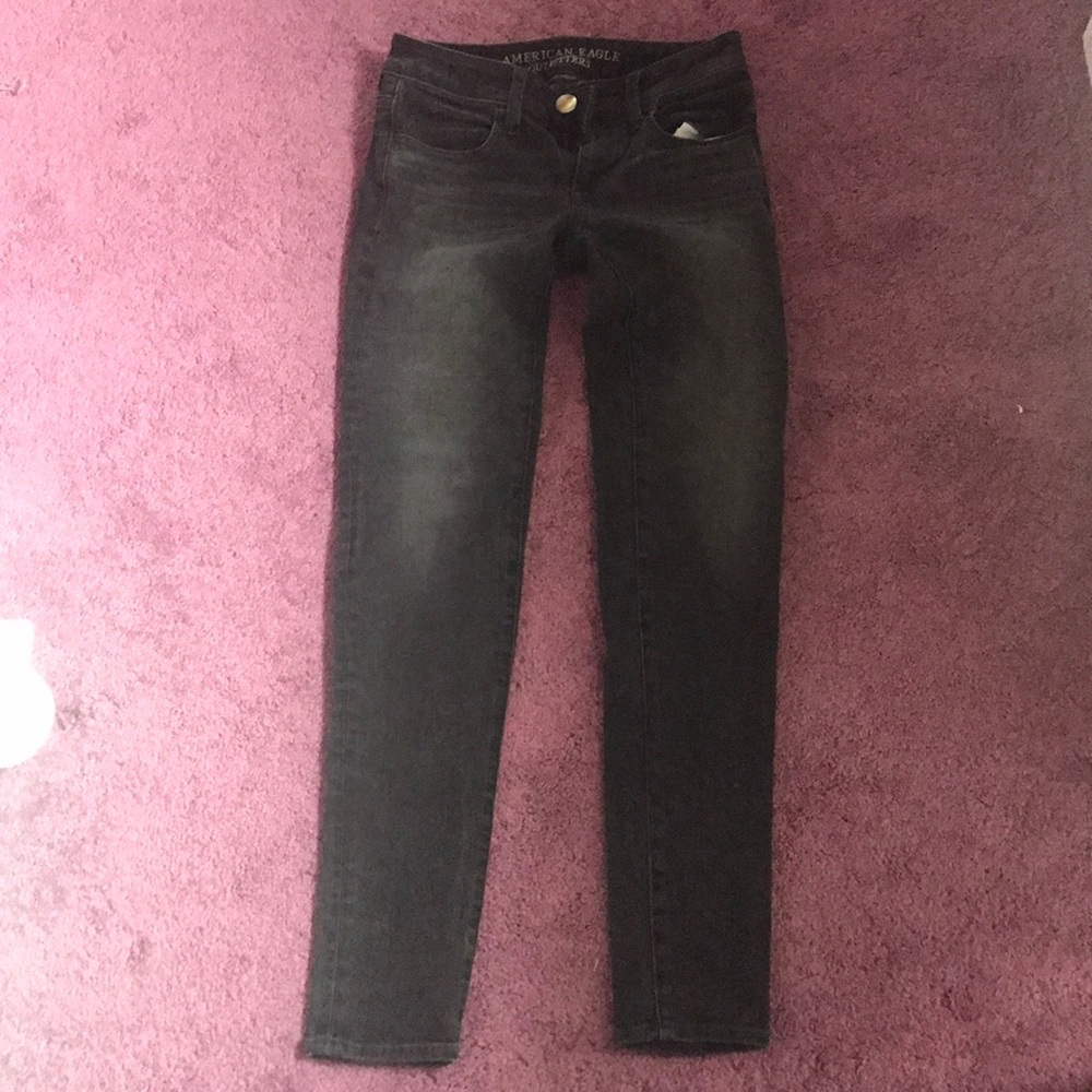 American eagle black skinny jeans, barely worn