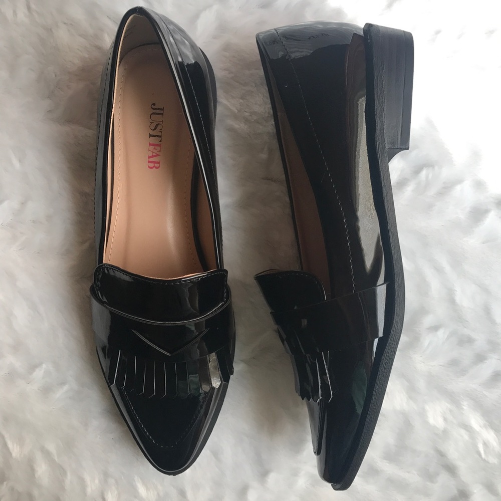 JUSTFAB Black Loafers