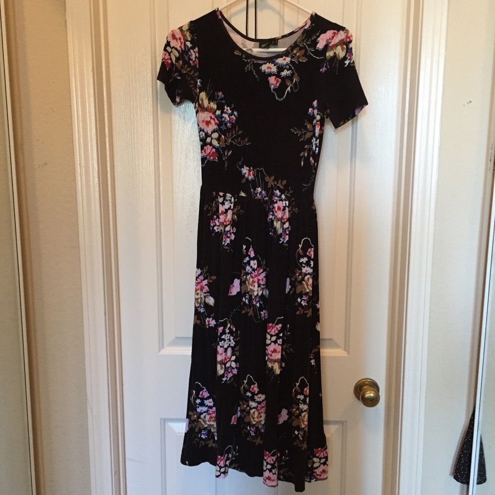 ASOS jersey, skater midi, floral dress