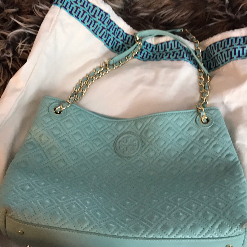 Tory burch quilted Fleming tote!