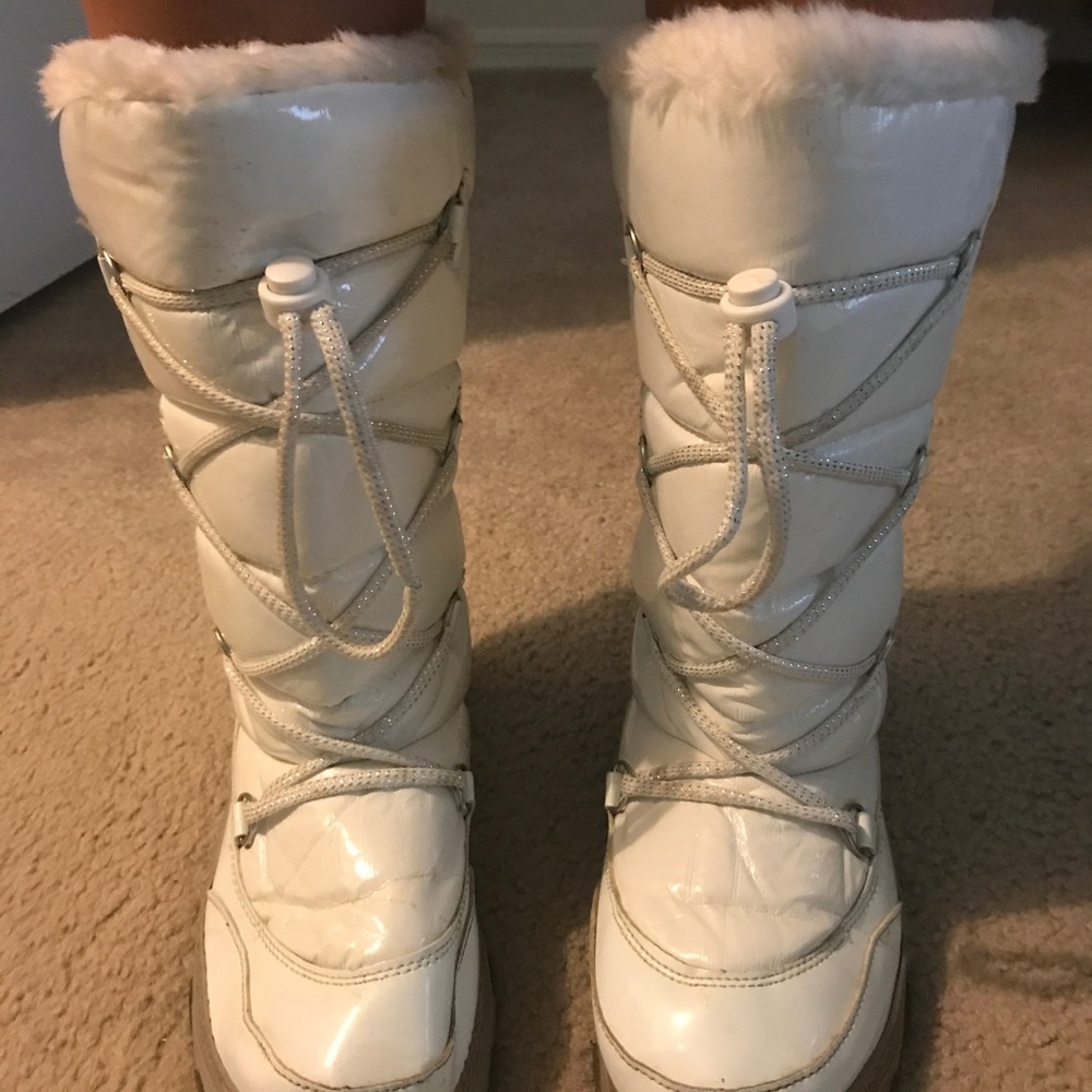 Khombu white snow boots