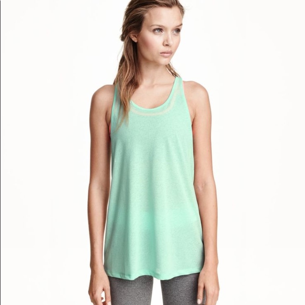 H&M Divided Mint Green Tunic Tank Dress