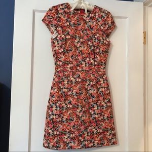 Zara Neoprene Floral Dress