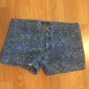 Paisley Khaki Shorts
