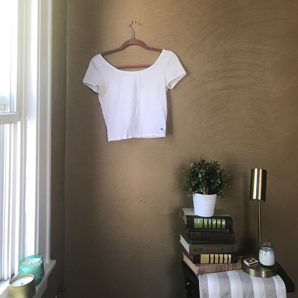 Simple White Crop Top