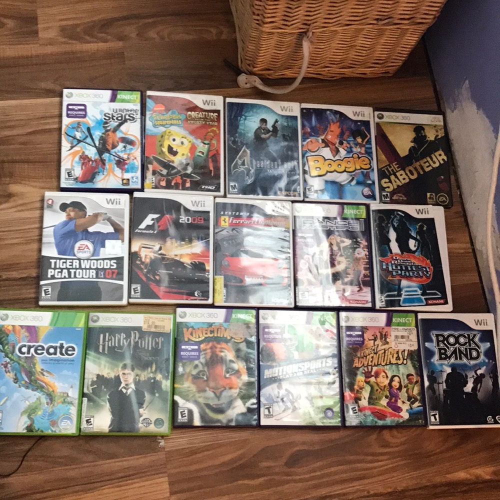 Wii and Xbox 360 game lot!