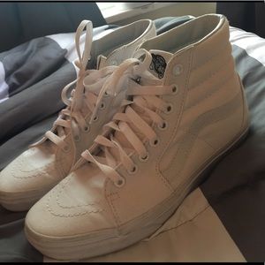 White Hi-Top Vans