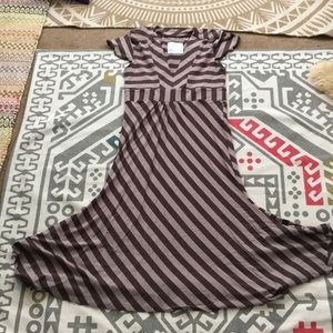 ⚡️Carve Designs⚡️ striped cap sleeve v neck dress