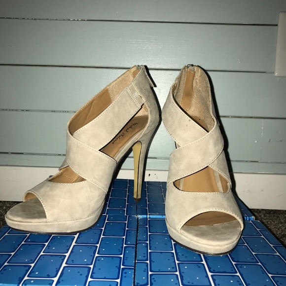Michael Antonio Shoes - Michael Antonio tan suede stiletto heels