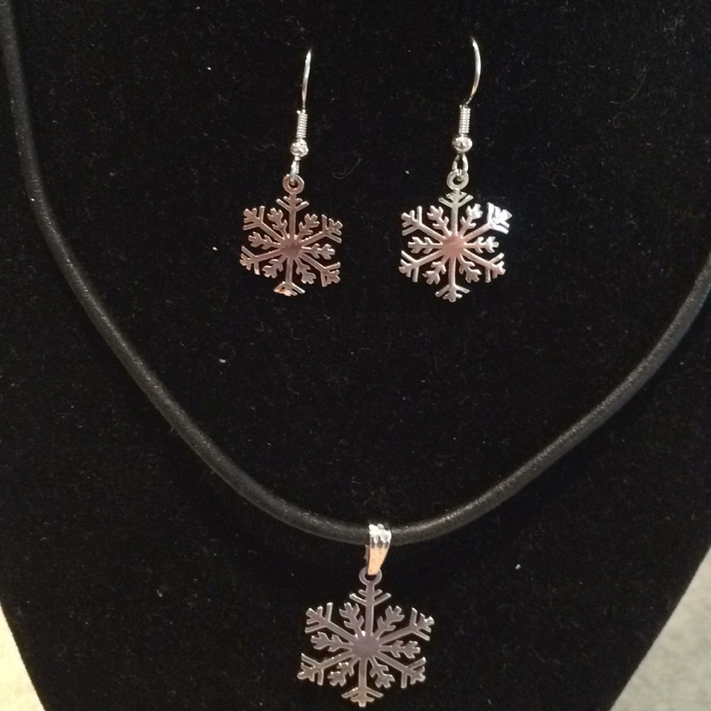 Snow flakes set