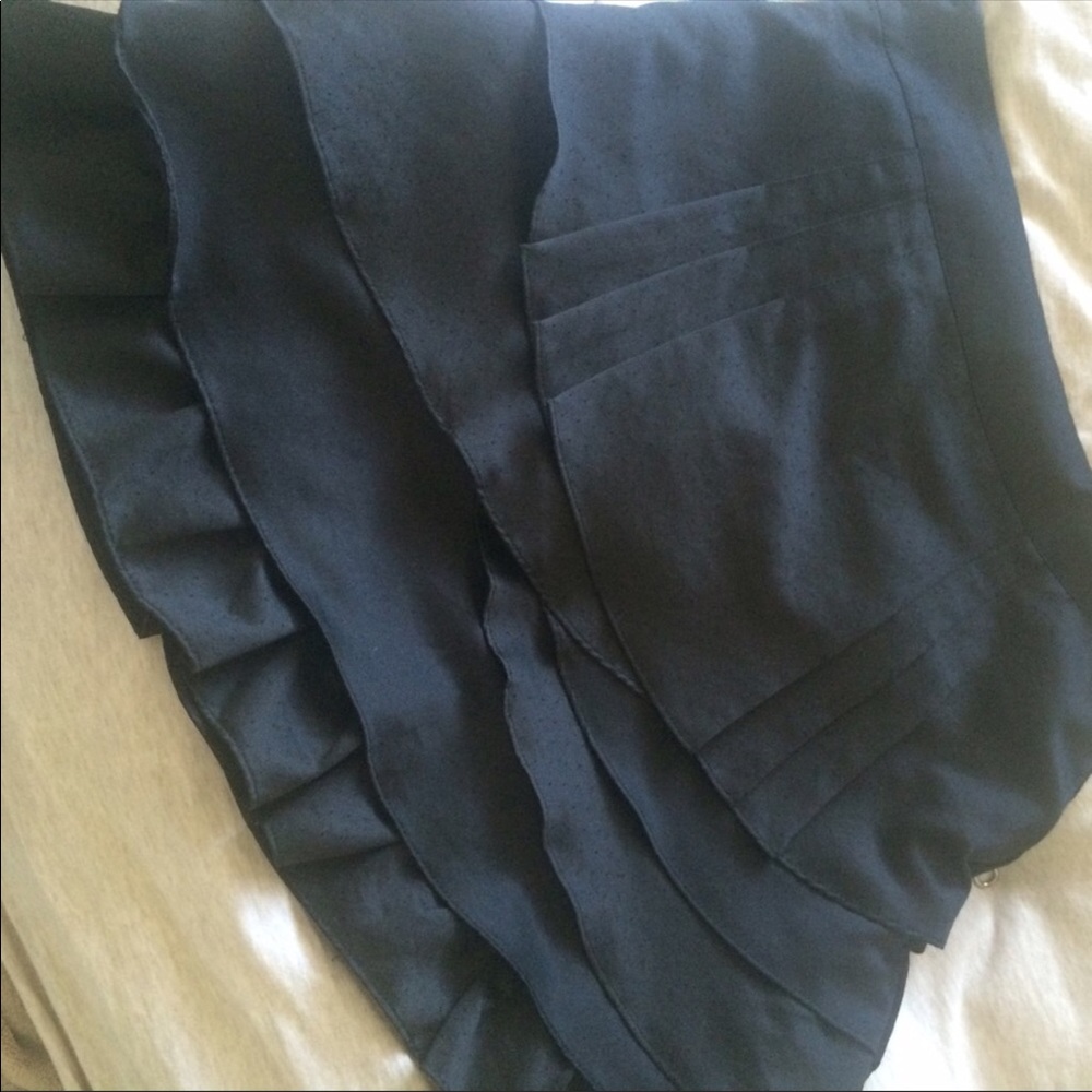 Ruffle Satin Mini Skirt - Picture 4 of 5