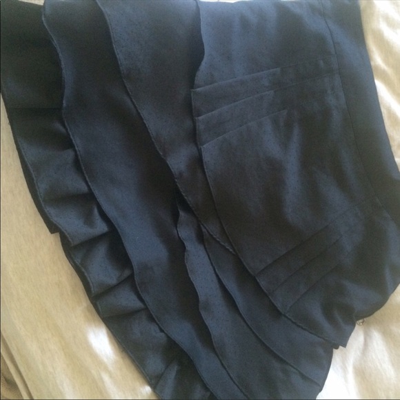 Ruffle Satin Mini Skirt - Picture 4 of 5