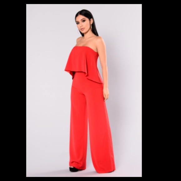 Red tube jump suit (Never been worn) - Picture 2 of 4