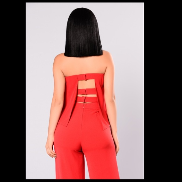 Red tube jump suit (Never been worn) - Picture 3 of 4