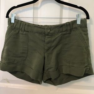 American Eagle Army Green Corduroy Shorts