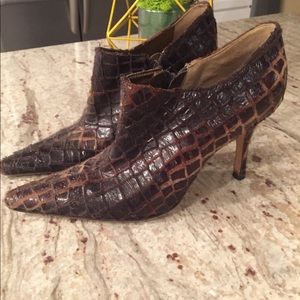 Carol Little Leather stiletto booties