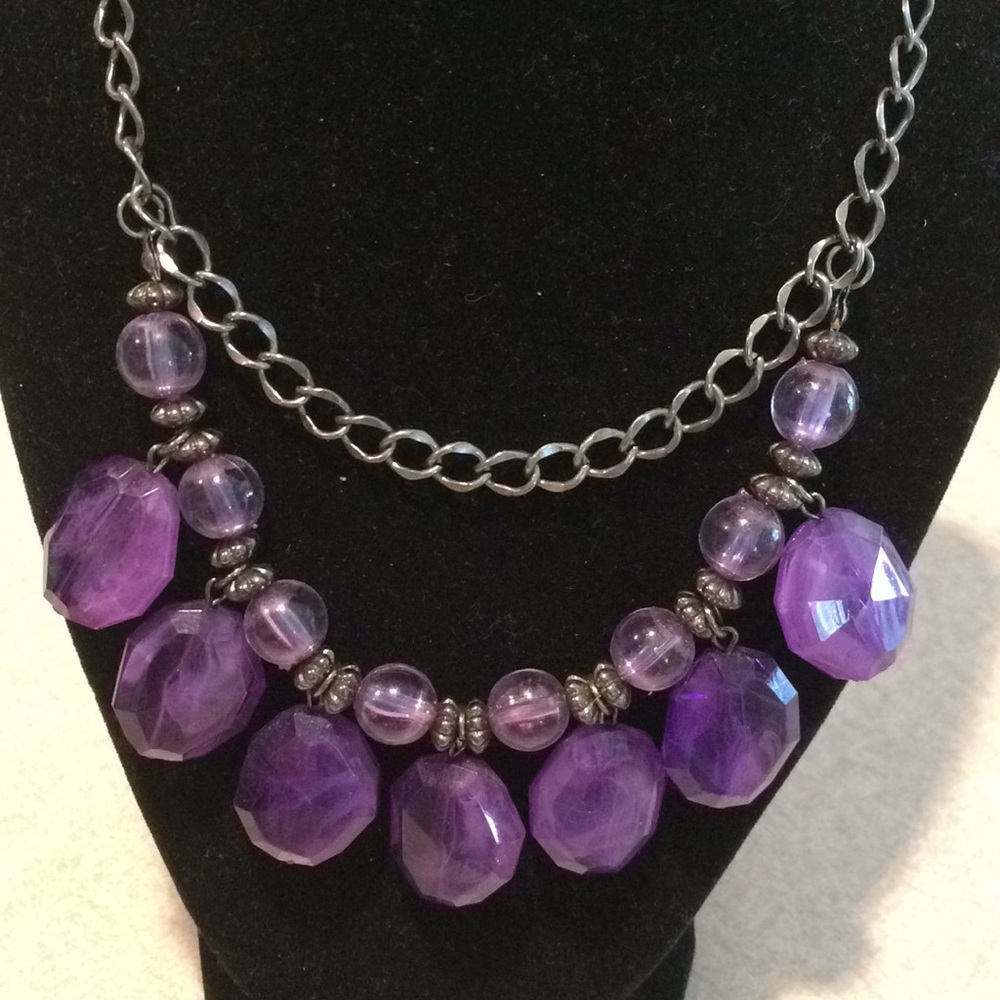 Purple necklace