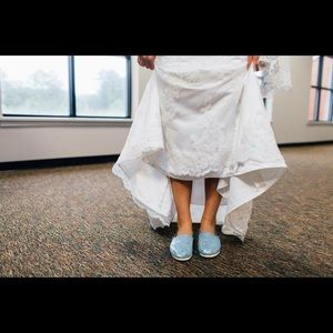 Exclusive Blue Glitter TOMS