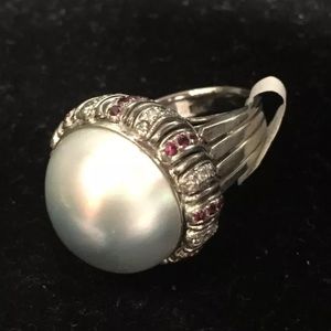 18k Gold Moby Pearl Ring