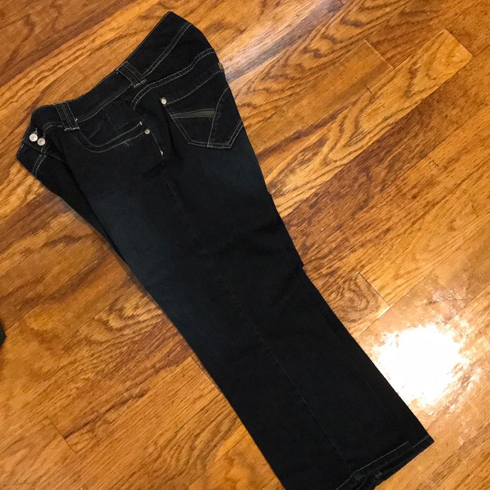 Chico’s medium washed jeans.
