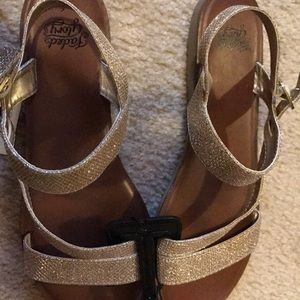 Gold Sandals Never Worn