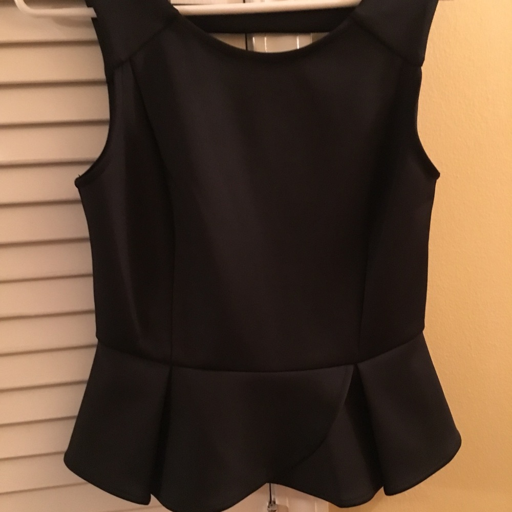 Bcbgeneration Black Peplum tank top