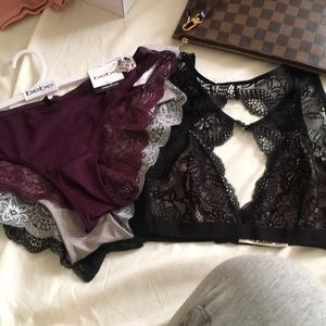 Bebe lingerie panties and bralette