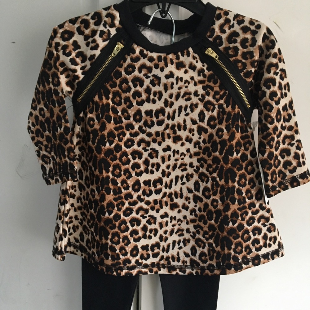 Pippa &a Julie cheetah print 2-piece outfit