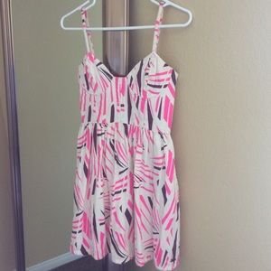 SUMMER CLOSEOUT! Multicolored bra-top linen dress