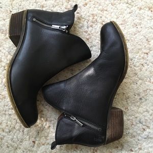 Lucky Brand Zip Ankle Boots