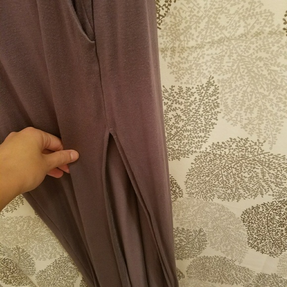 New without tags dusty purple maxi with slit - Picture 6 of 7