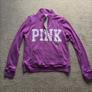 Purple Quarter-Zip Sweatershirt