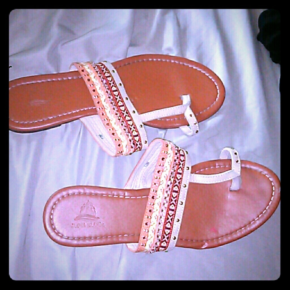Peach sandles