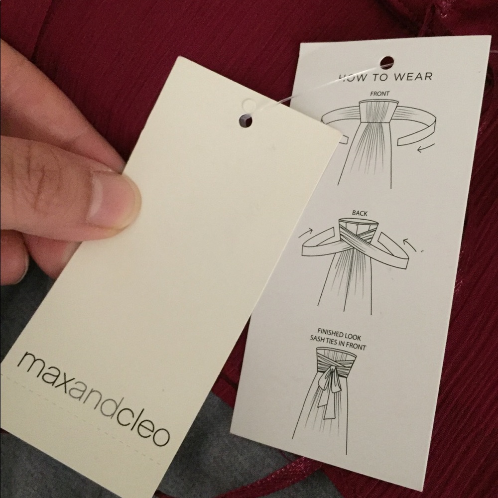 Nordstrom Max And Cleo Strapless Dress Sz 12 - Picture 4 of 7