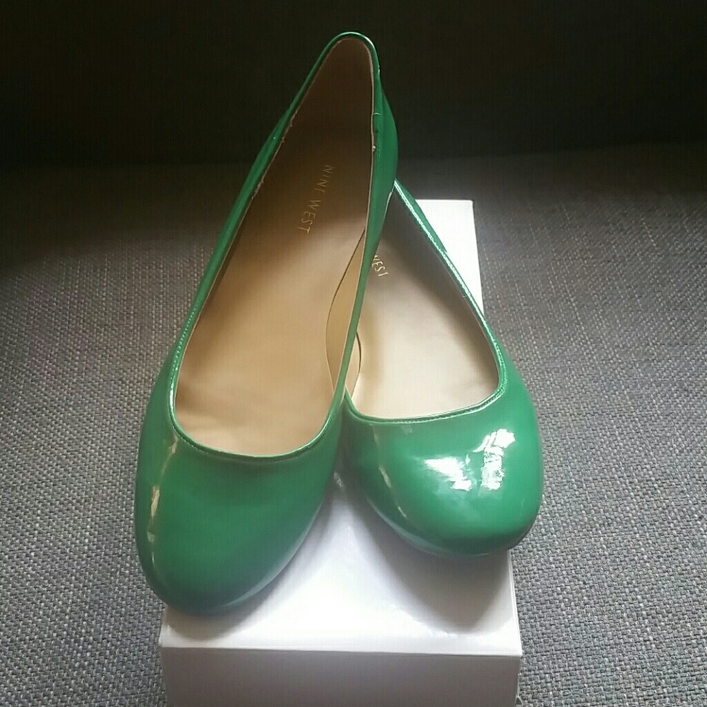 *Green with Envy* Nine West Flats