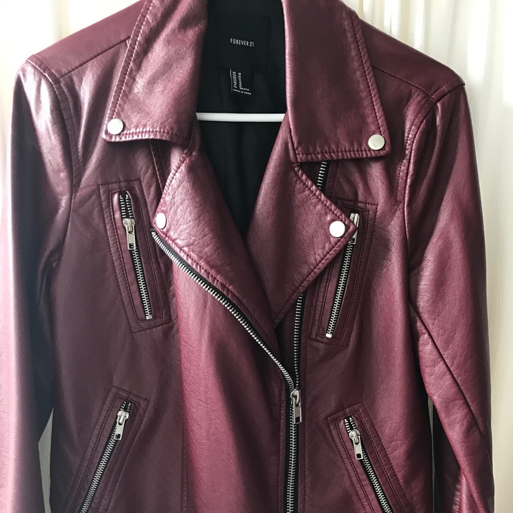 FAUX LEATHER JACKET