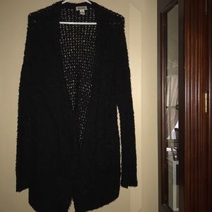 Black Net Cardigan