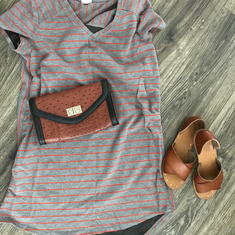 Grey + Orange Dress/Tunic
