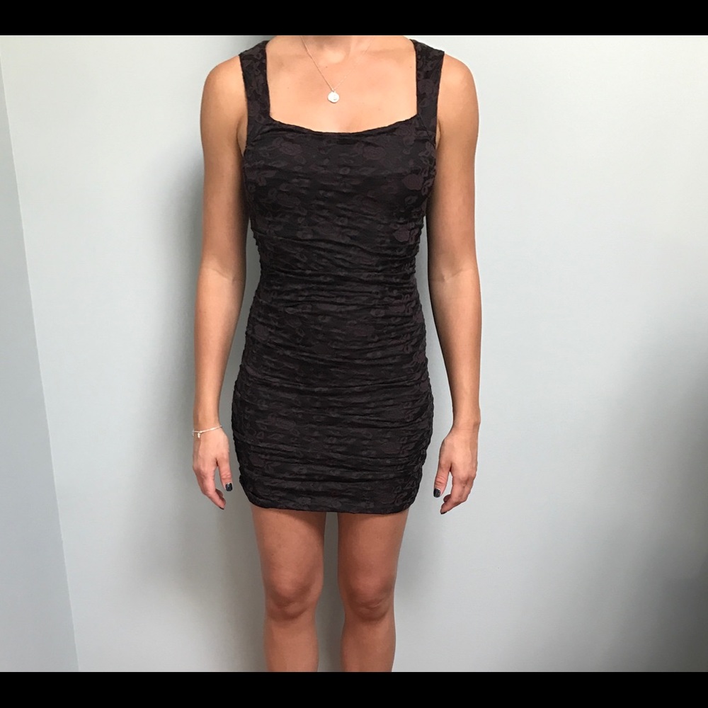 Free People Ruched Mini Dress