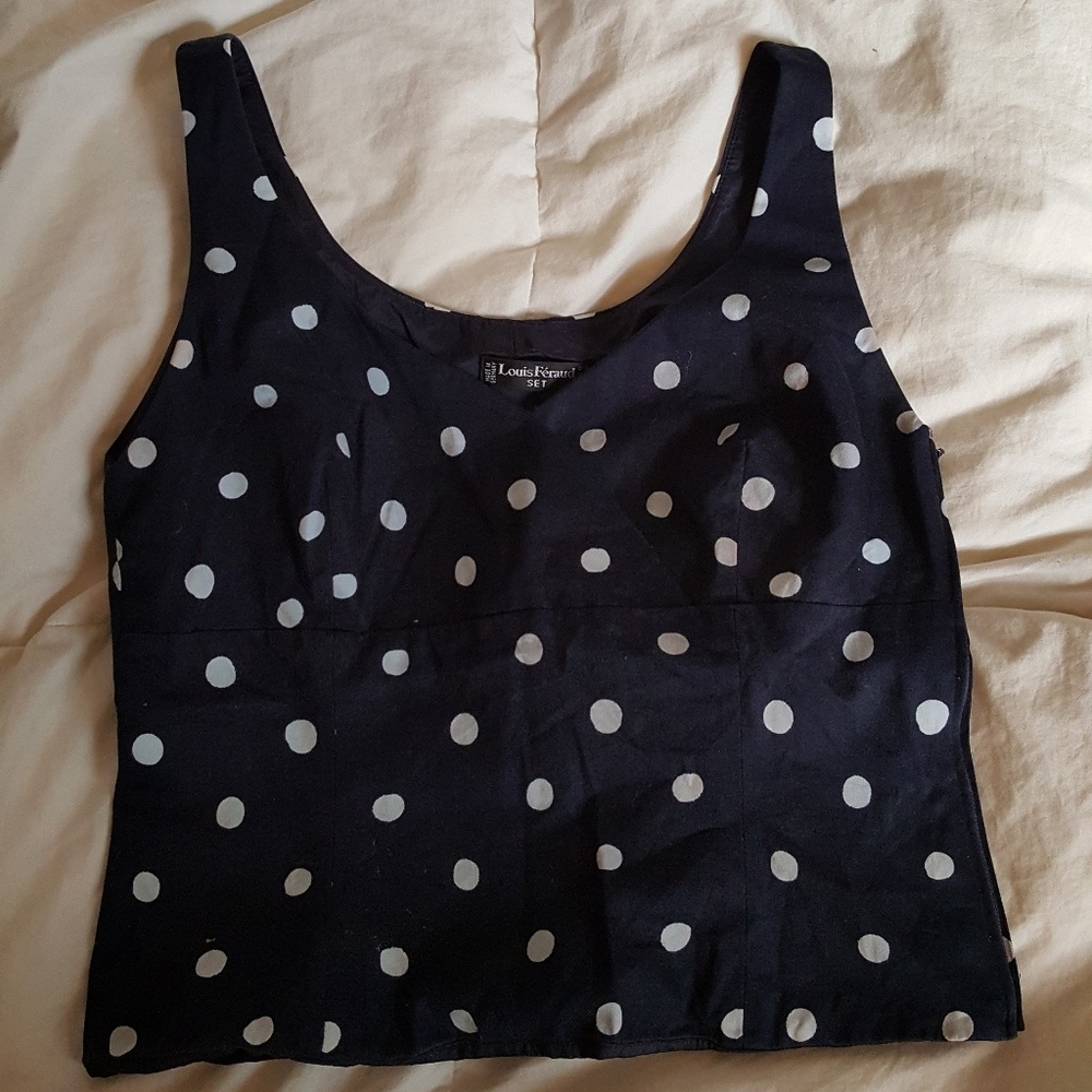 VINTAGE POKLA DOT TOP!