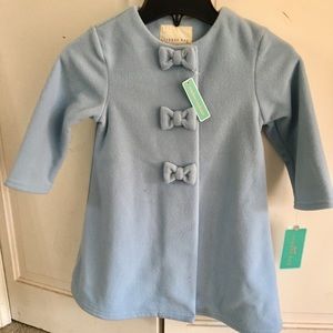 Light blue bows overcoat